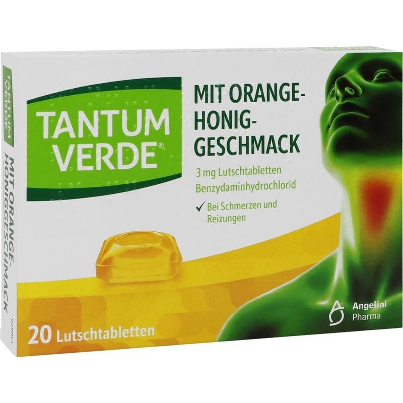 TANTUM VERDE 3 mg Lutschtabl.m.Orange-Honiggeschm.