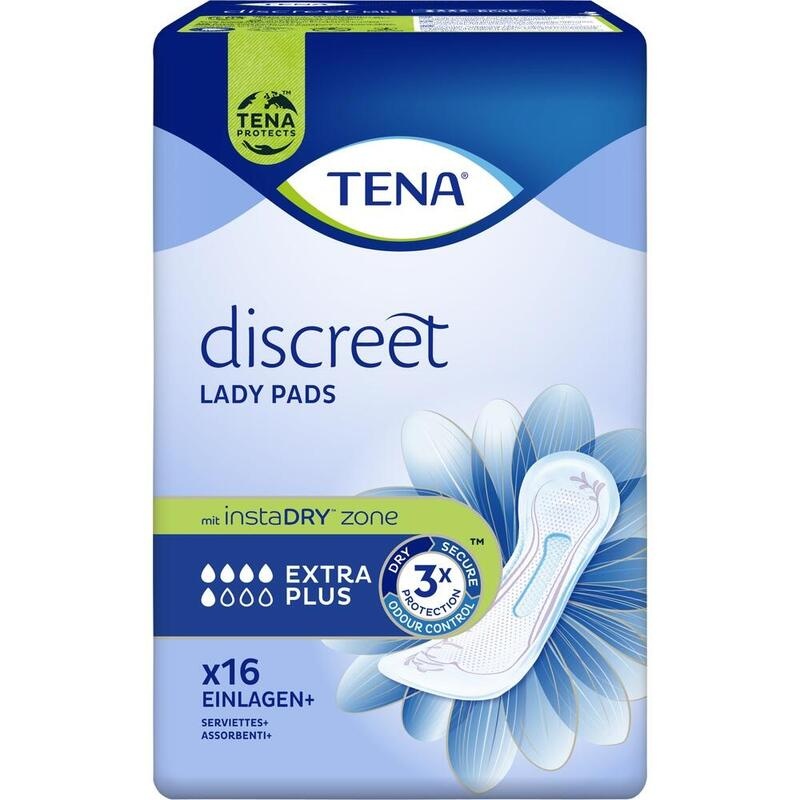 TENA LADY Discreet Inkontinenz Einlagen extra plus